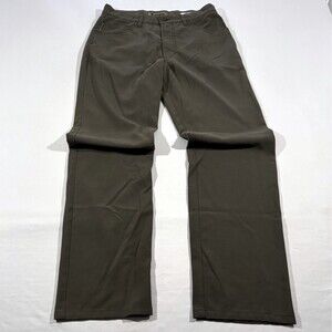 Alberto Ceramica Dress Pants Mens Brown Comfort Fit Stretch Fabric Chinos 30x32